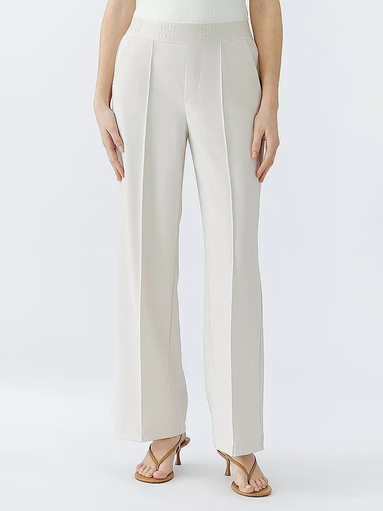 OUÍ | Pantalones Marlene | Crema