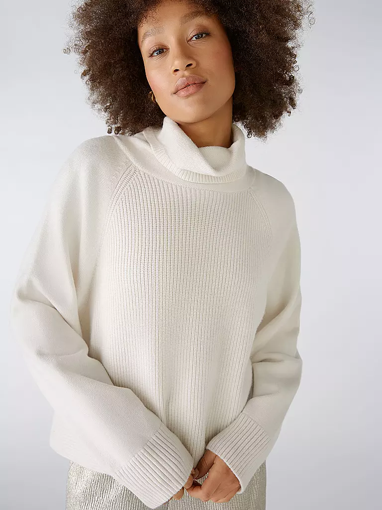 OUÍ | Rollkragenpullover | Crema
