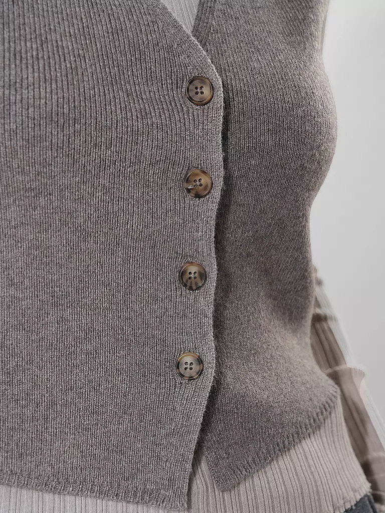 OUÍ | Strickgilet | Camel