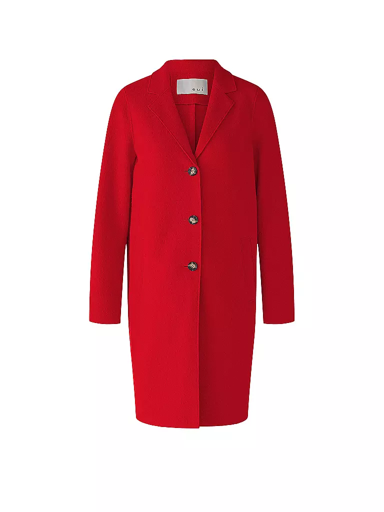 OUÍ | Wollmantel | Rojo
