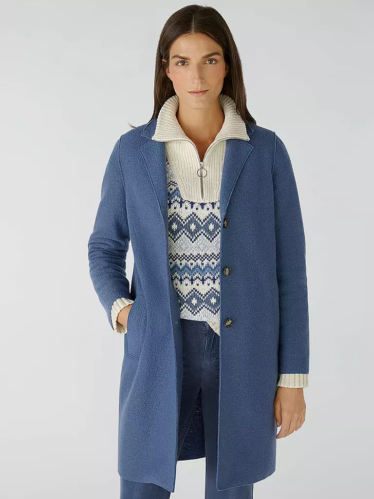 OUÍ | Wollmantel | Azul