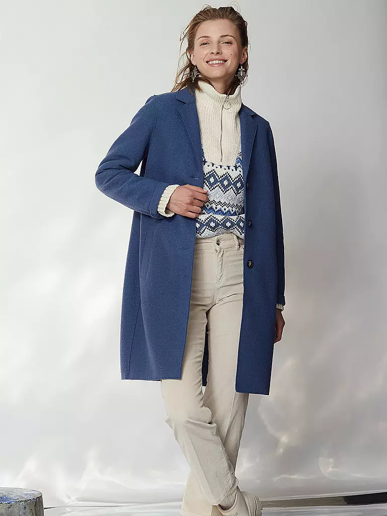 OUÍ | Wollmantel | Azul
