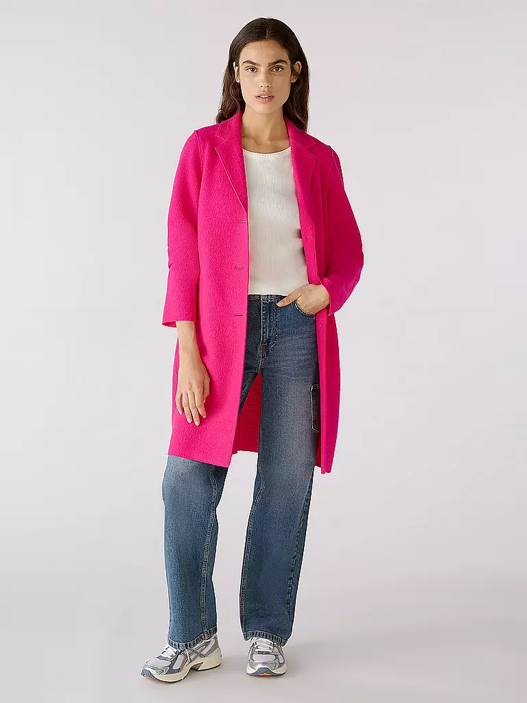 OUÍ | Wollmantel | Fucsia