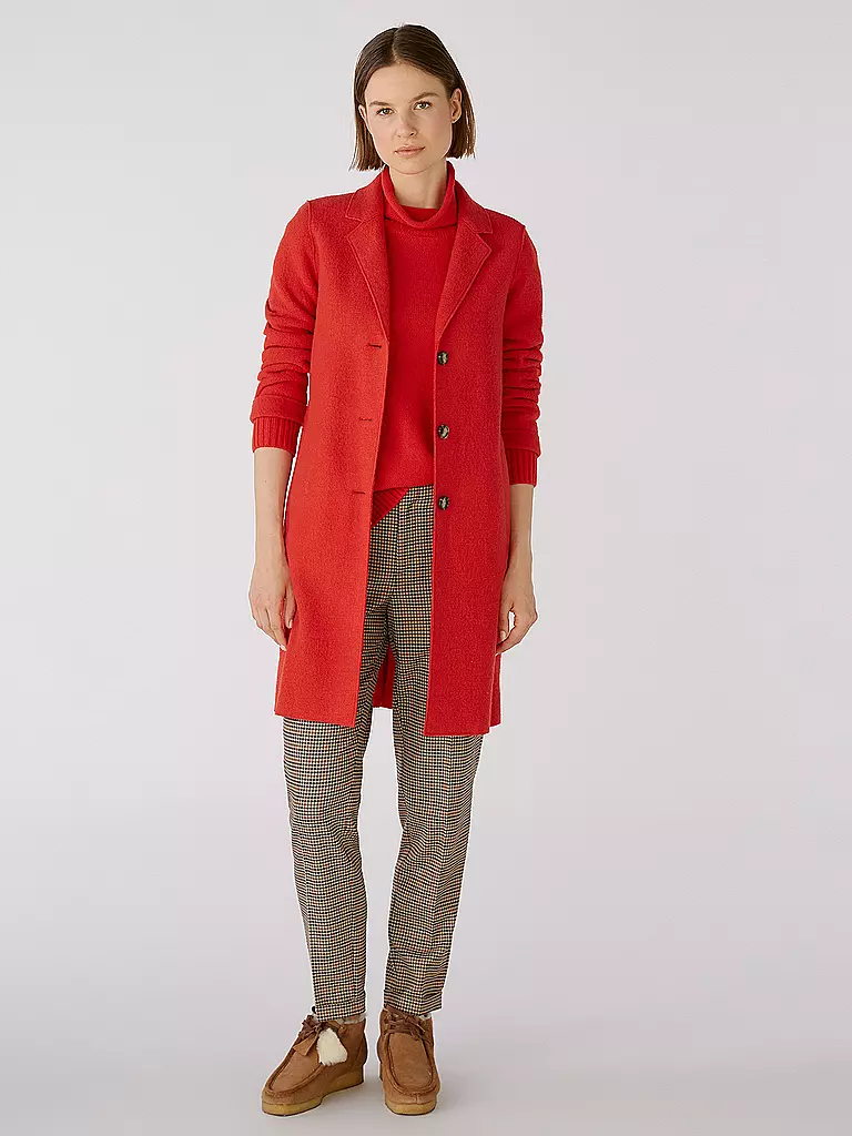 OUÍ | Wollmantel | Rojo
