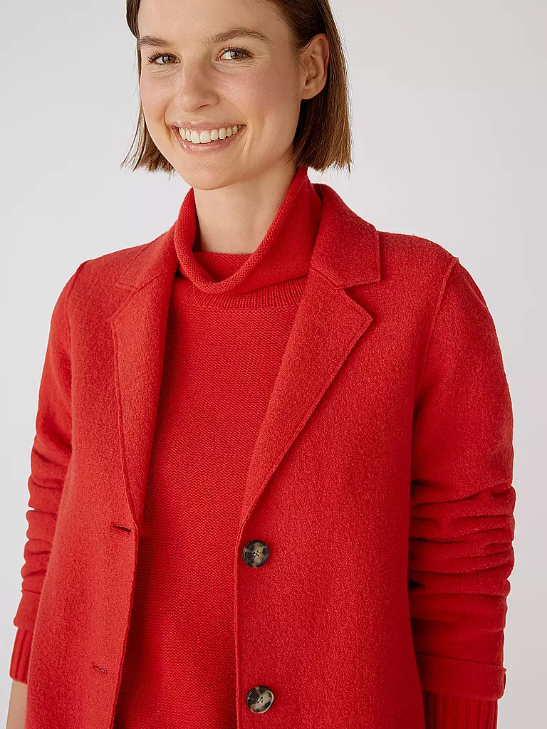 OUÍ | Wollmantel | Rojo