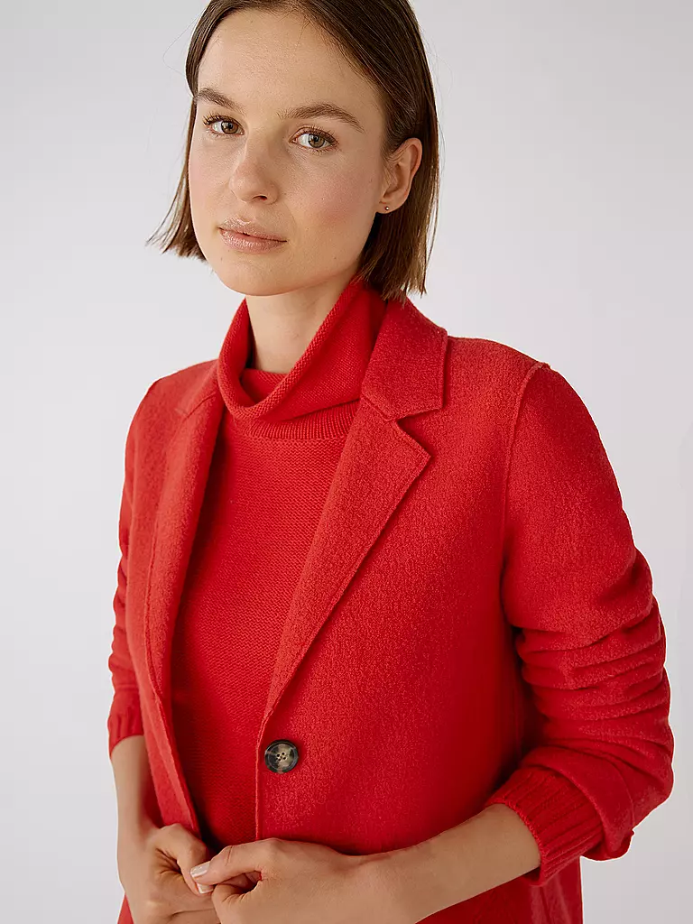 OUÍ | Wollmantel | Rojo