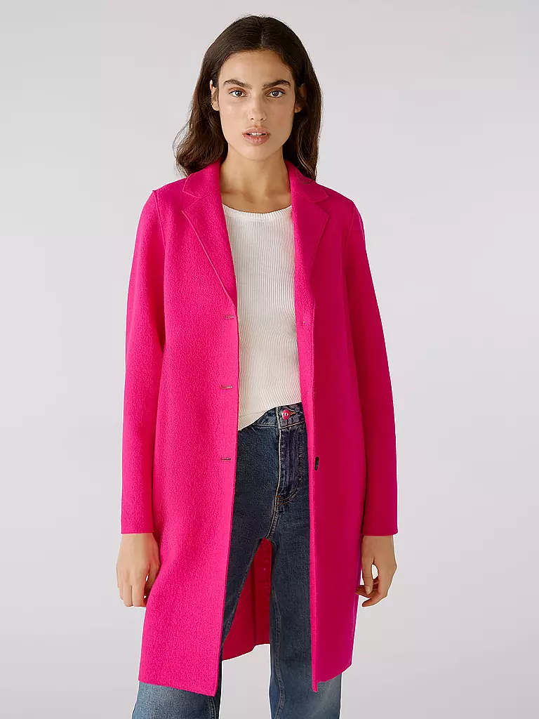 OUÍ | Wollmantel | Fucsia