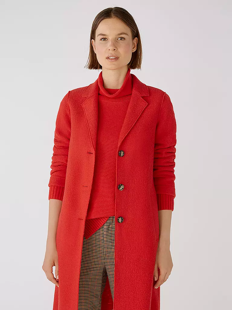 OUÍ | Wollmantel | Rojo