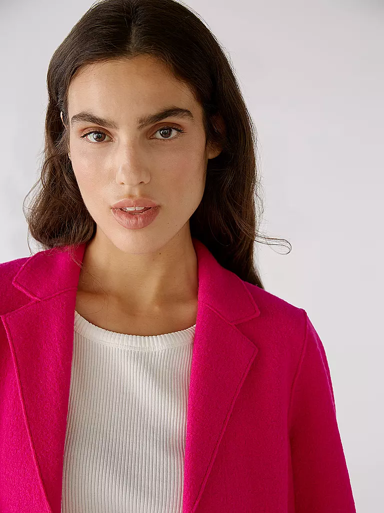 OUÍ | Wollmantel | Fucsia