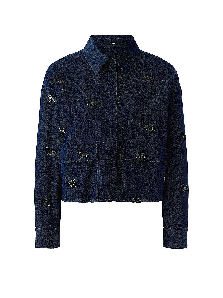Ouí Chaqueta vaquera azul oscuro 34