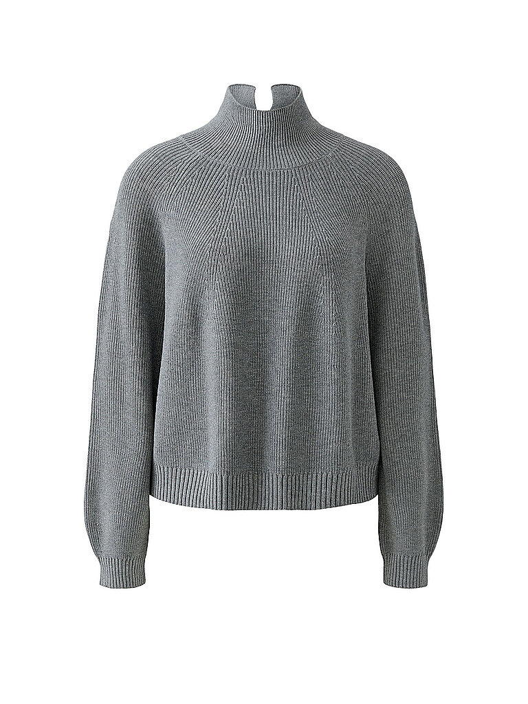 OUÍ Jersey de cuello alto gris