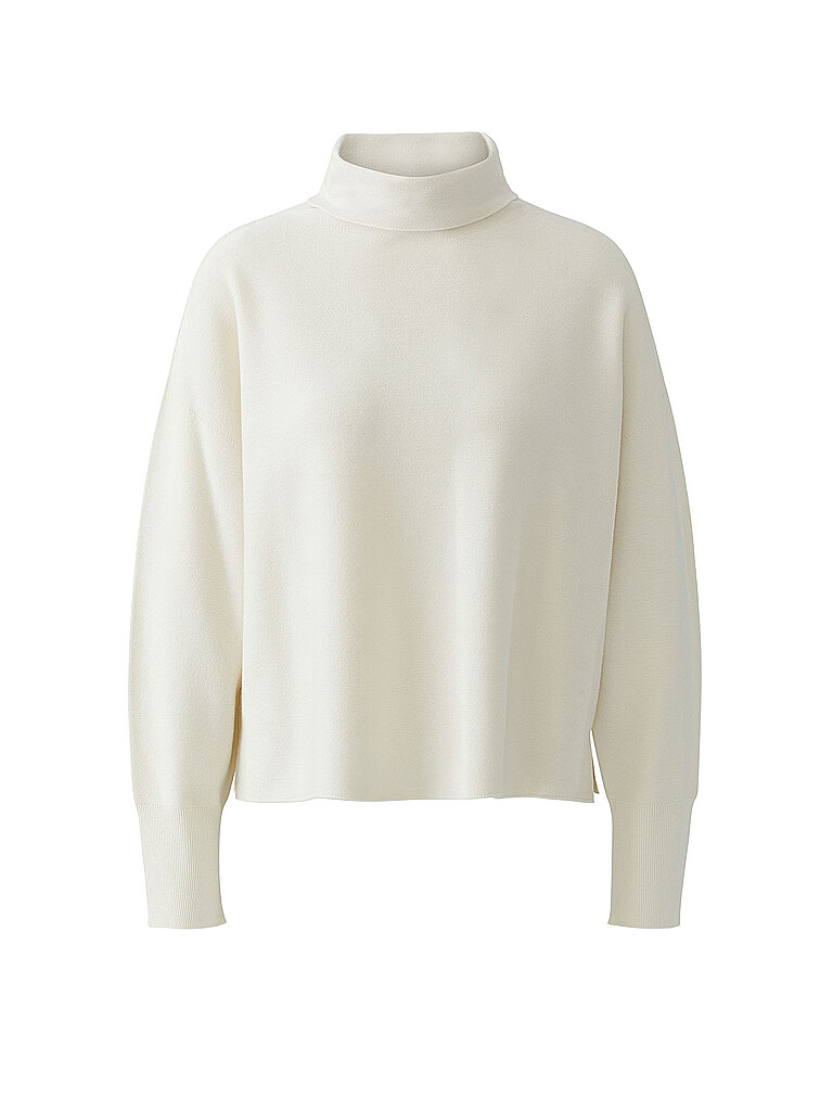OUÍ Jersey de cuello alto blanco