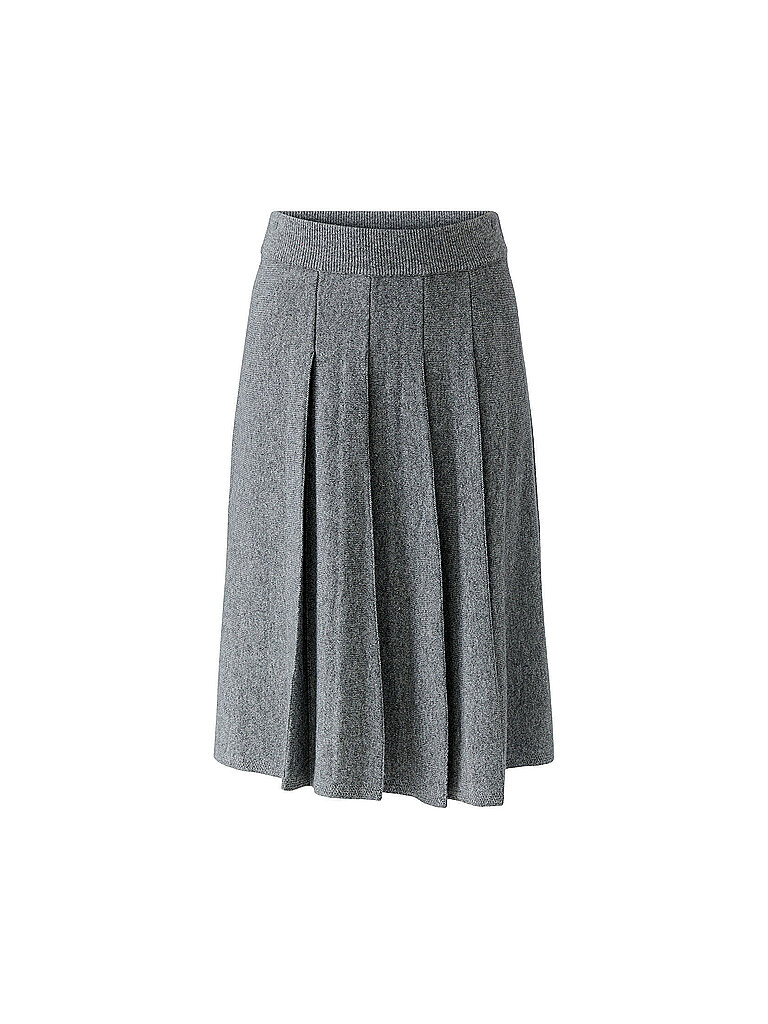 OUÍ Falda midi gris