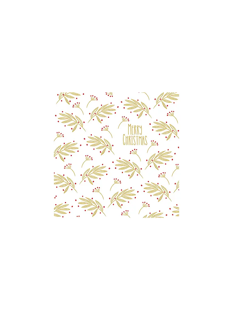 PAPER-PRODUCTS | Servilletas de Navidad 25x25cm | Blanco