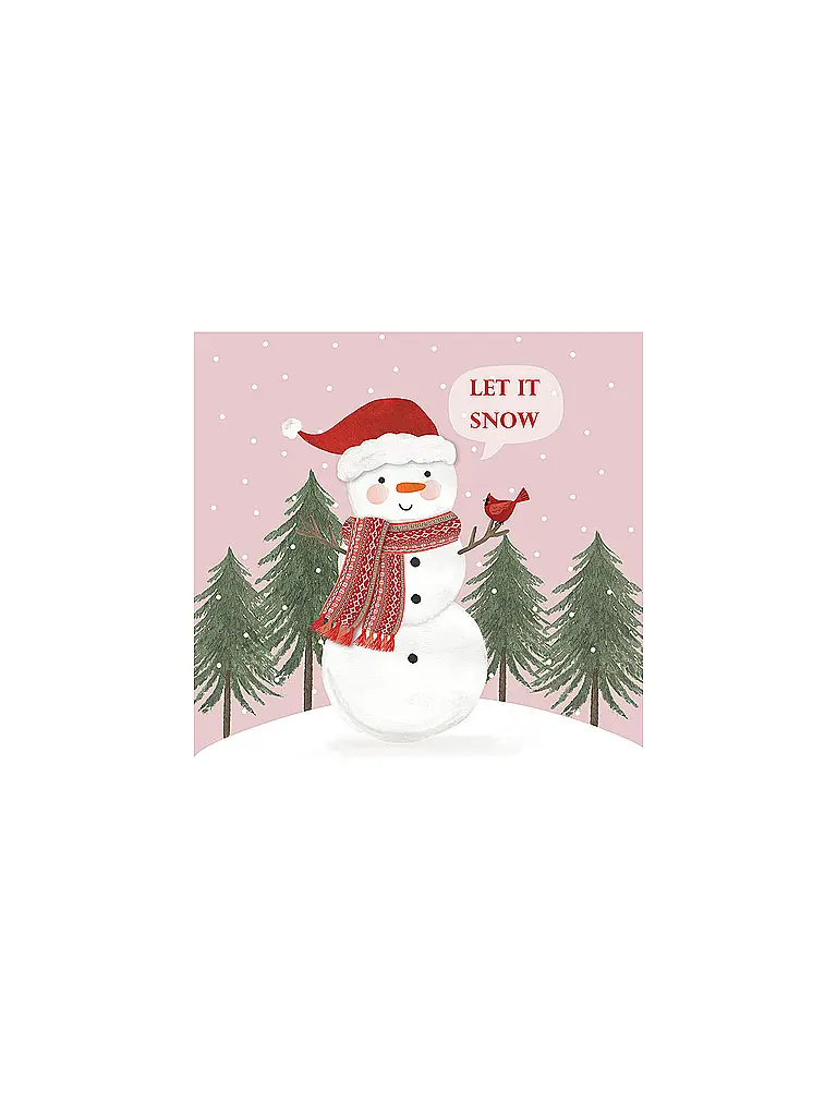 PAPER-PRODUCTS | Servilletas navideñas de 33x33 cm | Rosa