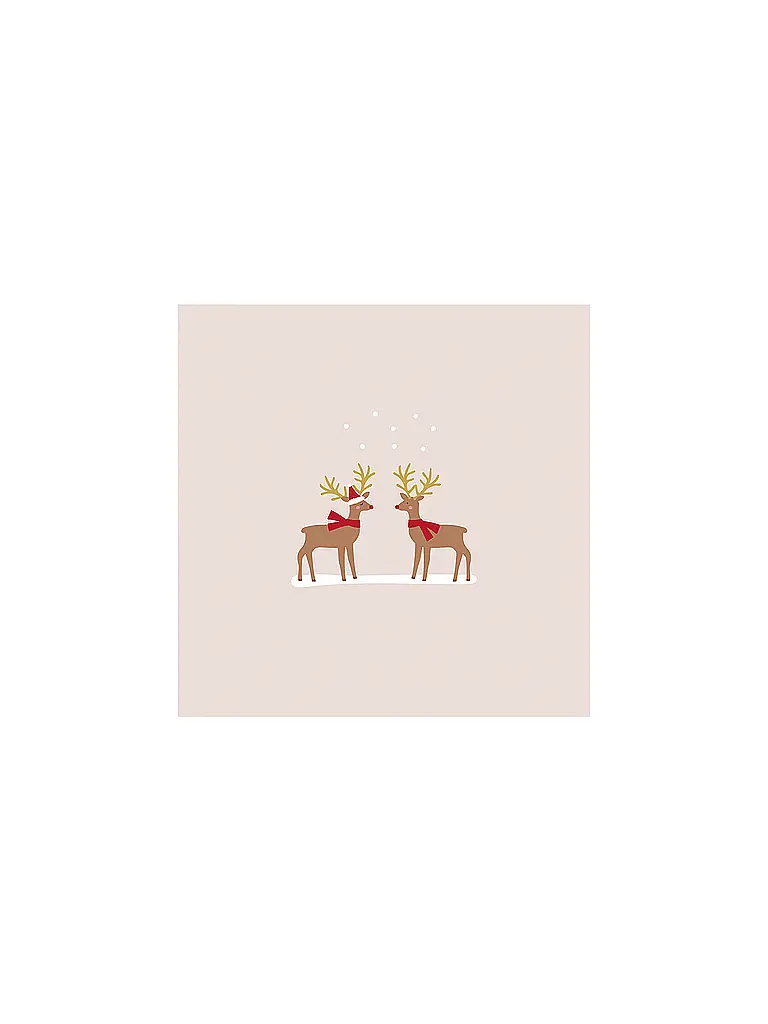 PAPER-PRODUCTS | Servilletas navideñas de 33x33cm | Gris claro