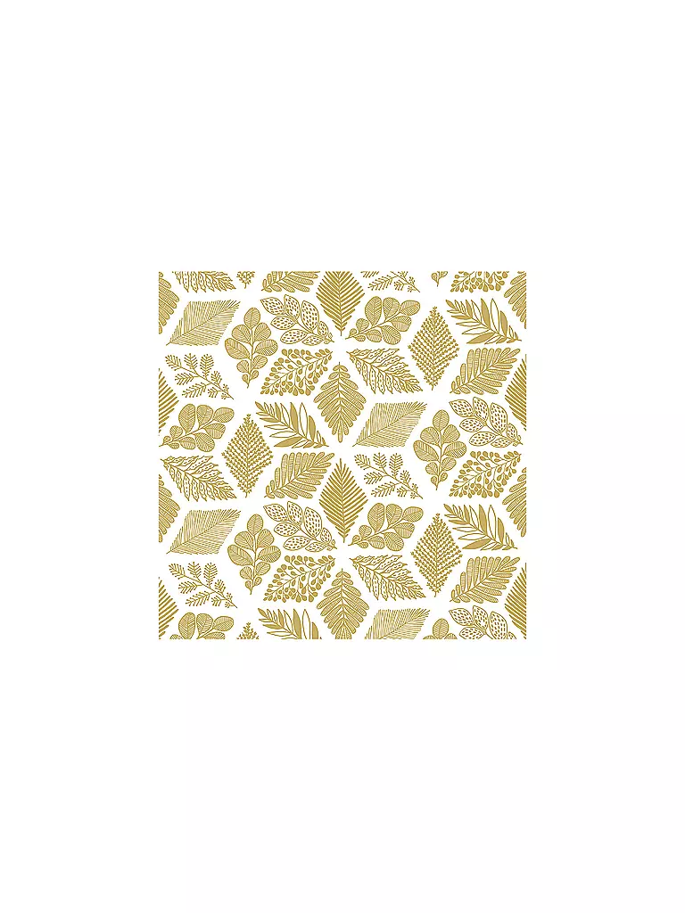 PAPER-PRODUCTS | Weihnachts Lunch-Servietten 33x33cm PURE LEAVES | Oro