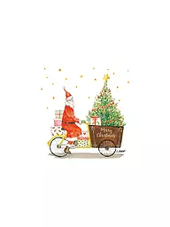 PAPER-PRODUCTS | Weihnachts Lunch-Servietten 33x33cm SANTA DELIVERY | Blanco