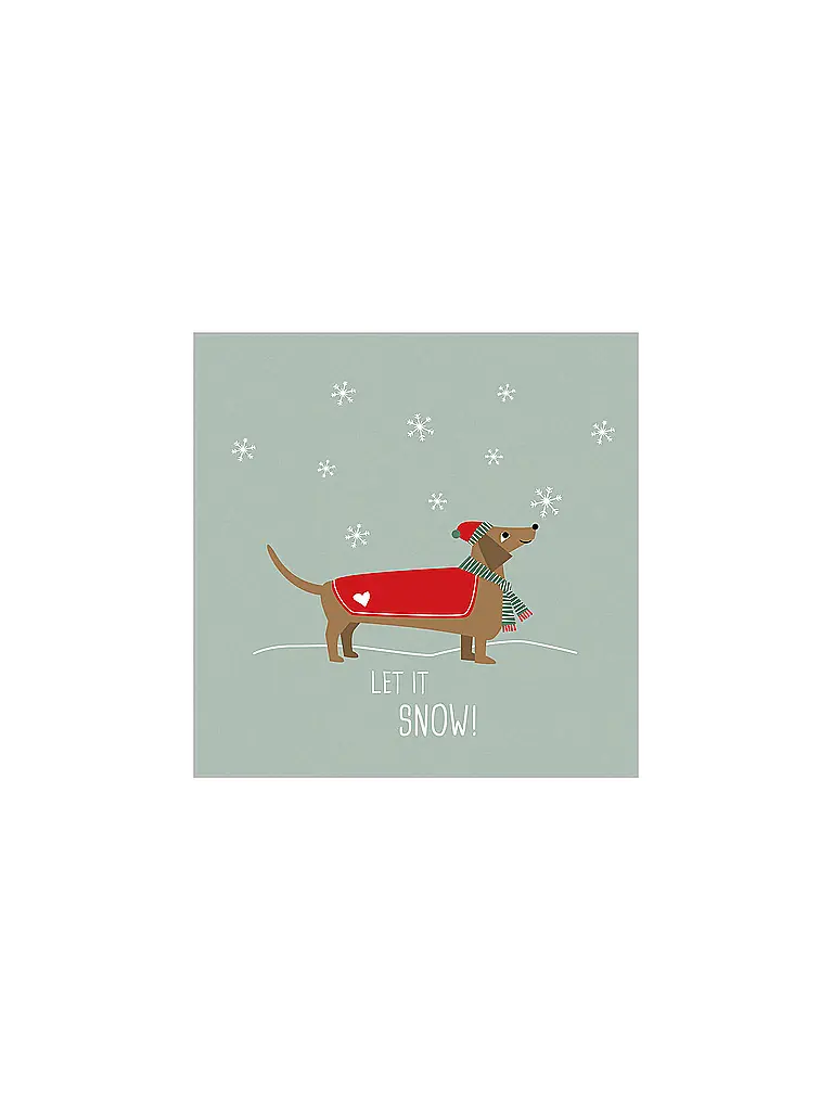 PAPER-PRODUCTS | Weihnachts-Servietten 25x25cm | Gris claro