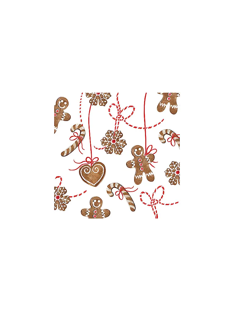 PAPER-PRODUCTS | Weihnachts-Servietten 33x33cm  | Marrón