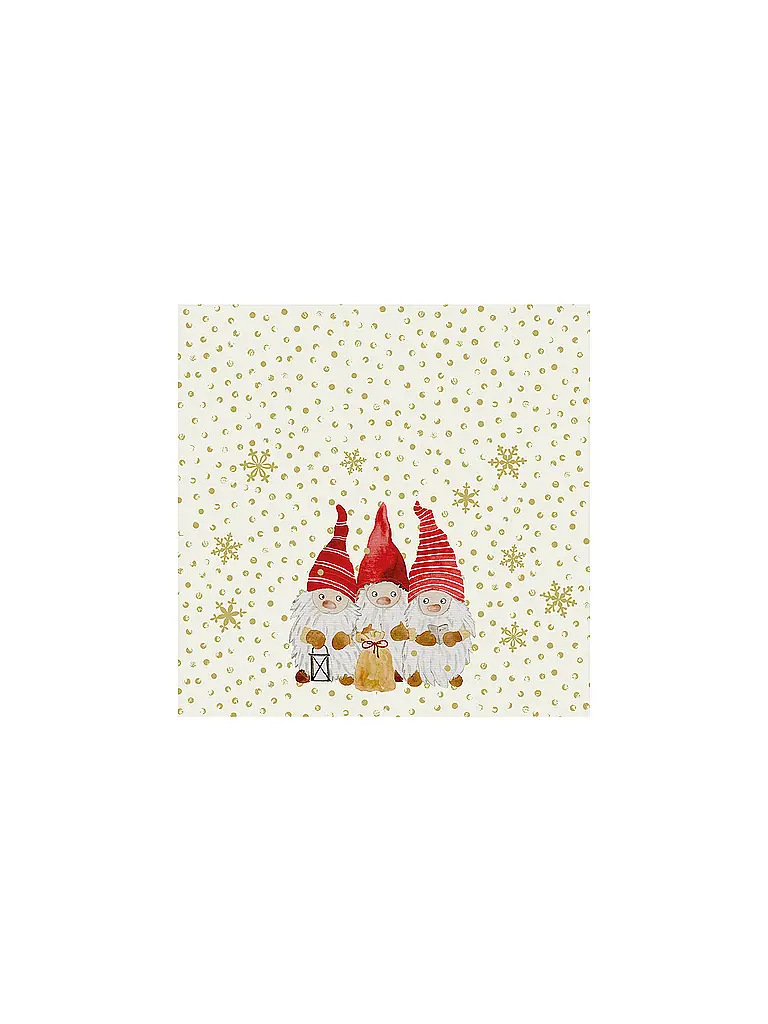 PAPER-PRODUCTS | Weihnachts-Servietten 33x33cm  | Crema