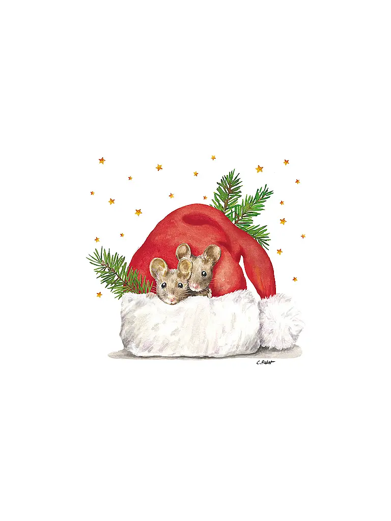 PAPER-PRODUCTS | Weihnachts-Servietten 33x33cm  | Blanco