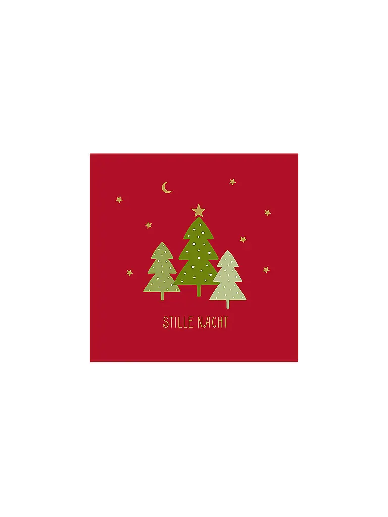 PAPER-PRODUCTS | Weihnachts-Servietten 33x33cm  | Rojo oscuro