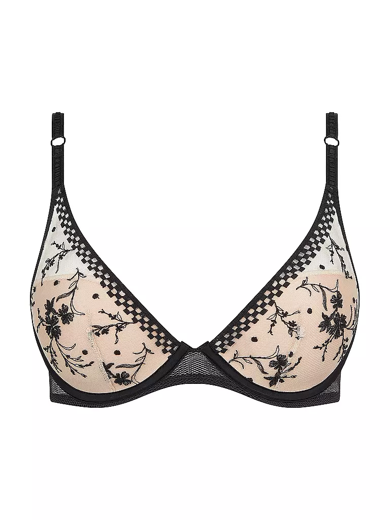 PASSIONATA | BH mit Bügel SUZY beige dore schwarz  | Negro
