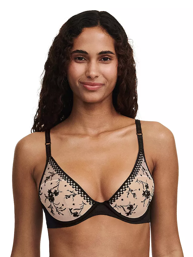 PASSIONATA | BH mit Bügel SUZY beige dore schwarz  | Negro