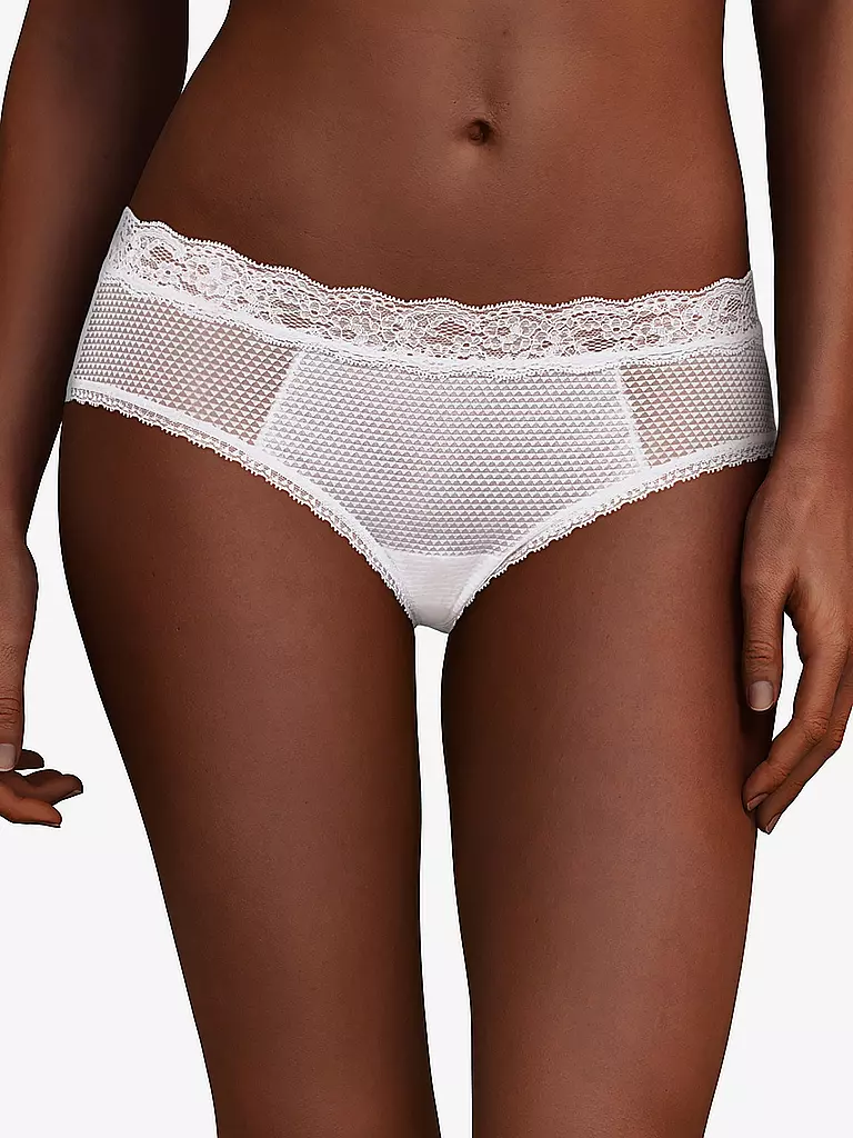 PASSIONATA | Bragas "Brooklyn Shorty" (blanco) | Blanco
