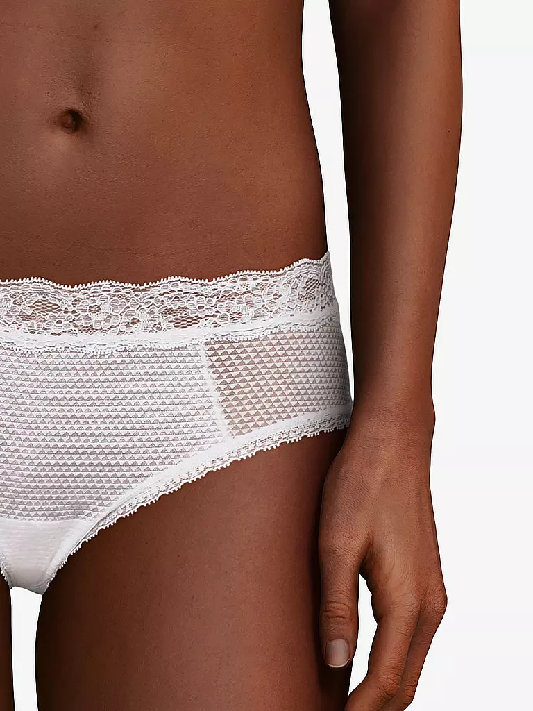 PASSIONATA | Bragas "Brooklyn Shorty" (blanco) | Blanco