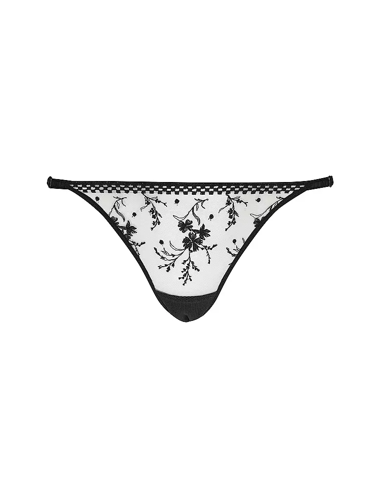 PASSIONATA | String SUZY beige dore schwarz  | Negro