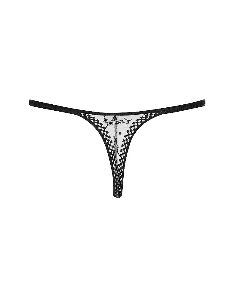 PASSIONATA | String SUZY beige dore schwarz  | Negro