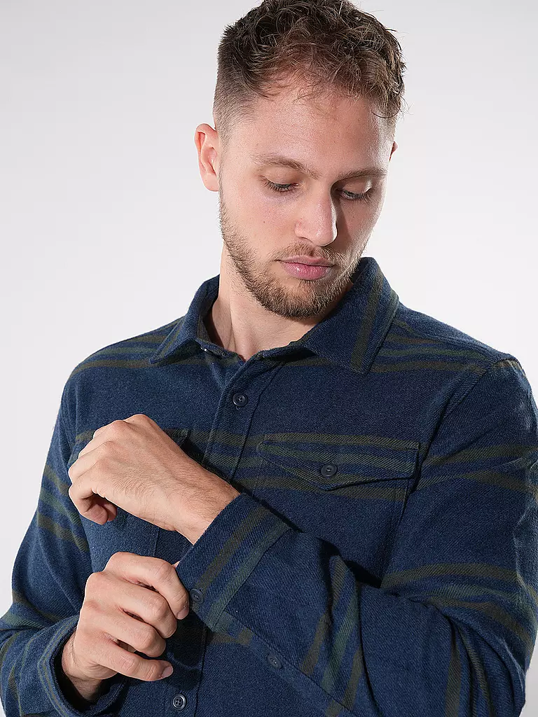 PATAGONIA | Flanellhemd FJORD | Azul oscuro