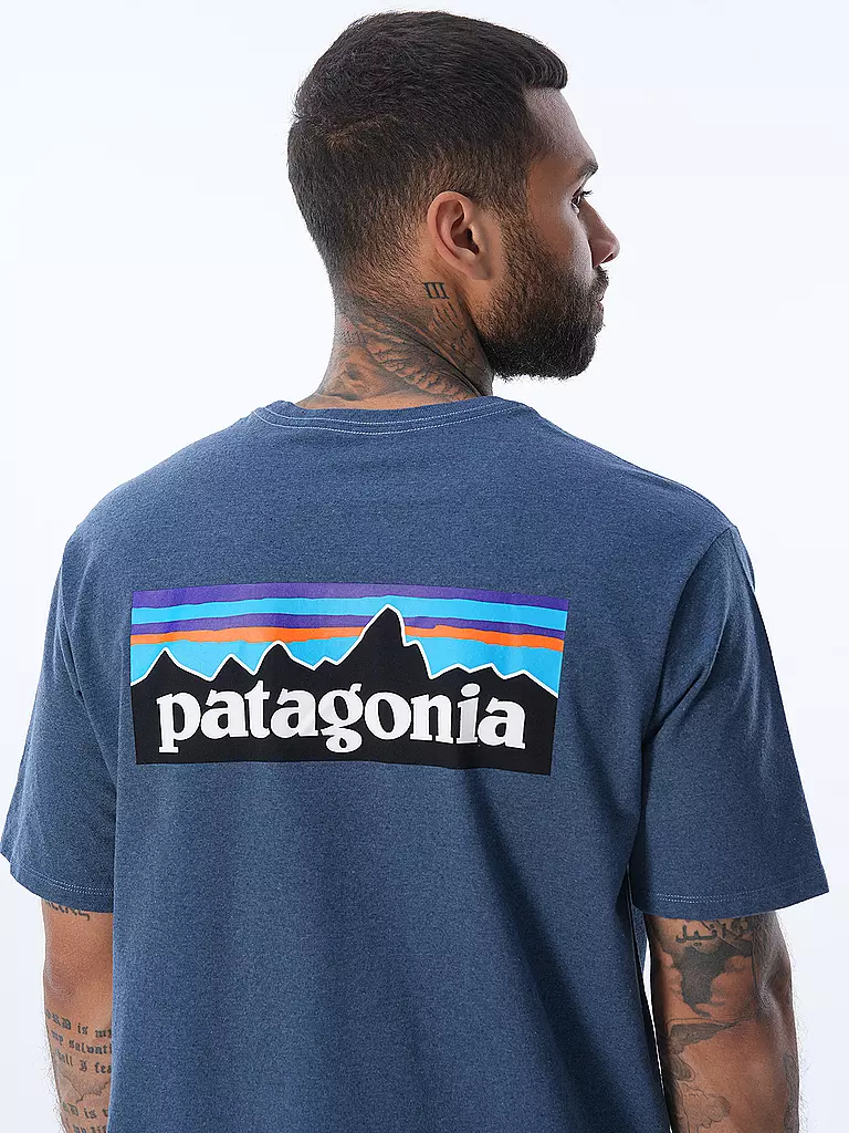 PATAGONIA | T-Shirt M'S P-6 LOGO RESPONSIBILI-TEE | Azul