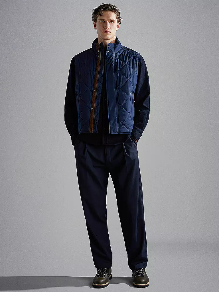 PAUL & SHARK | Steppgilet  | Azul oscuro