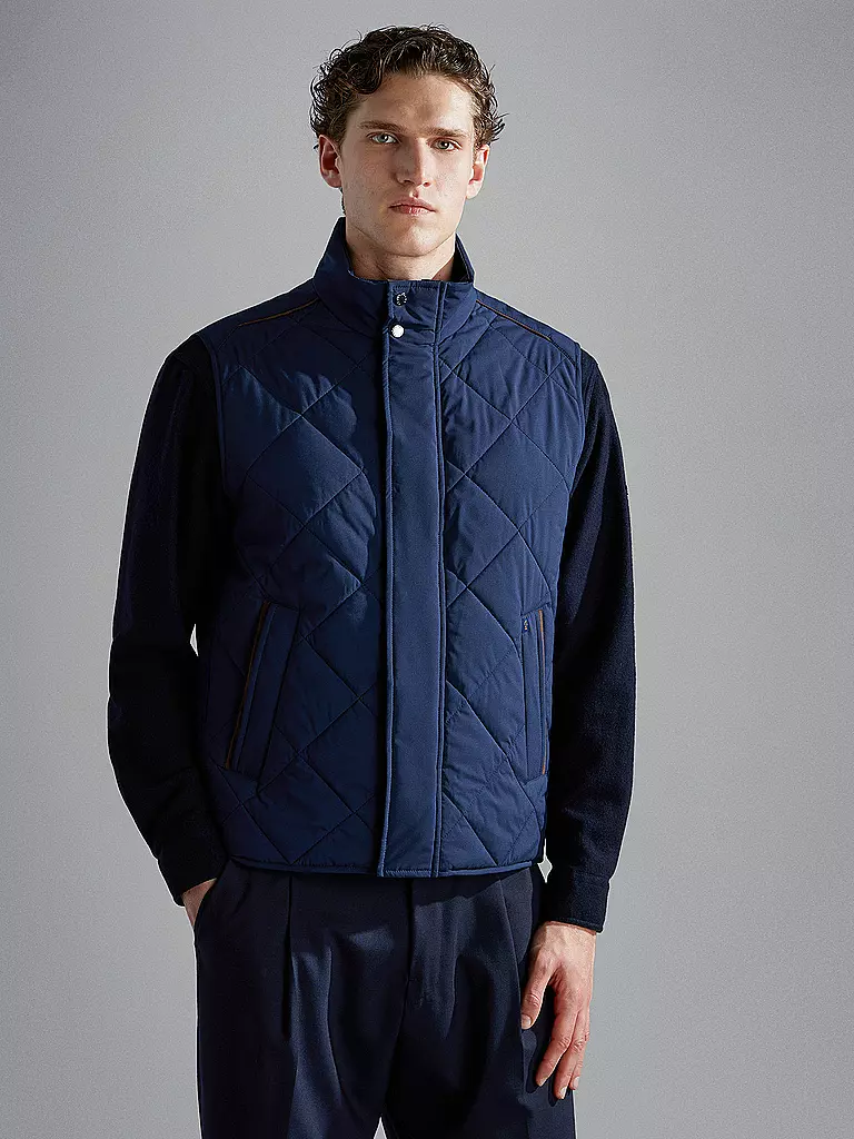 PAUL & SHARK | Steppgilet  | Azul oscuro