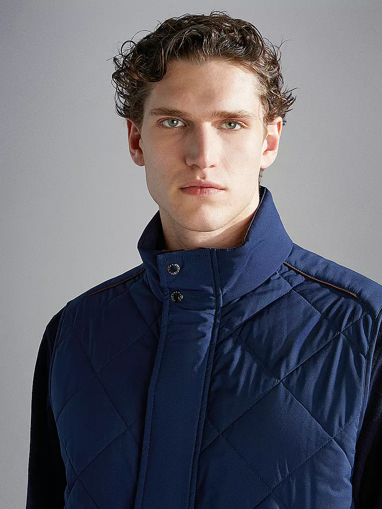 PAUL & SHARK | Steppgilet  | Azul oscuro