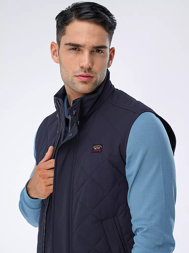 PAUL & SHARK | Steppgilet | Azul oscuro