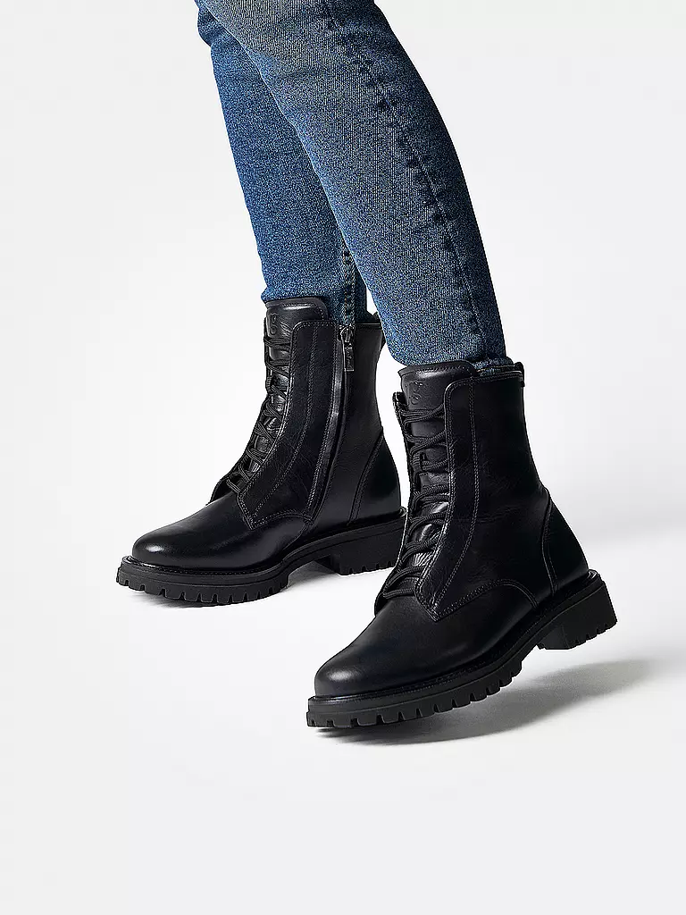 PAUL GREEN | Schnürboots  | Negro