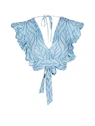 PEARL & CAVIAR | Top corto ajustado ZAKAR | Azul