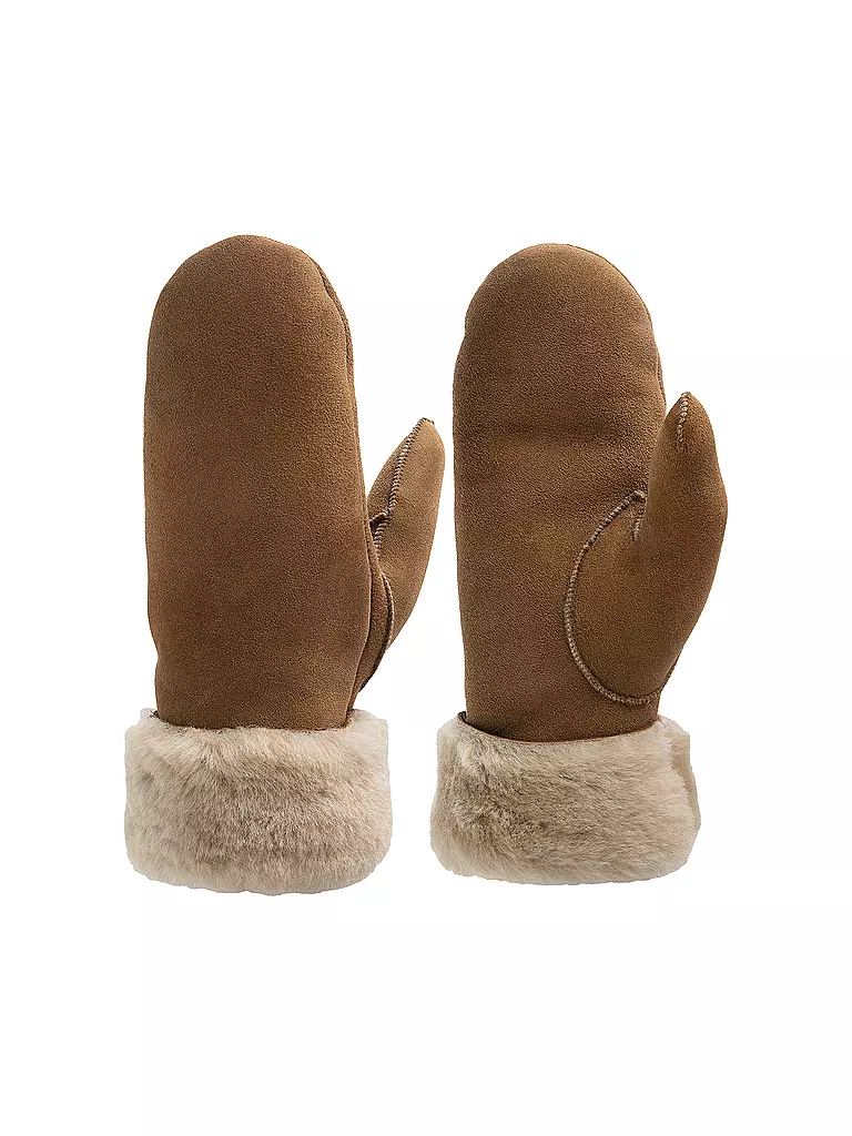 PEARLWOOD | Guantes de cuero - Manoplas FIONA | Camel