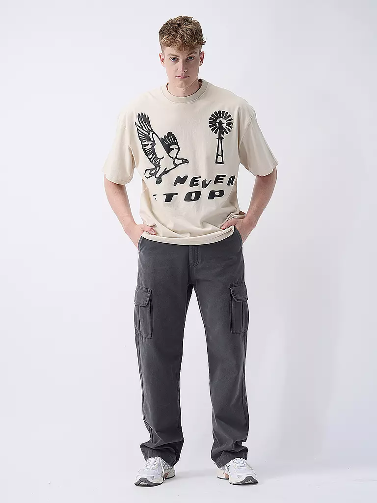 PEGADOR | Cargohose NEIVA Straight Fit | Gris