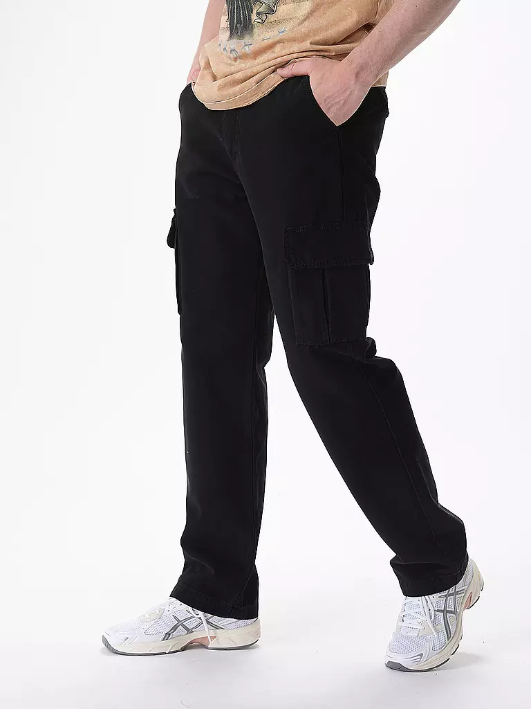 PEGADOR | Cargohose NEIVA Straight Fit | Negro