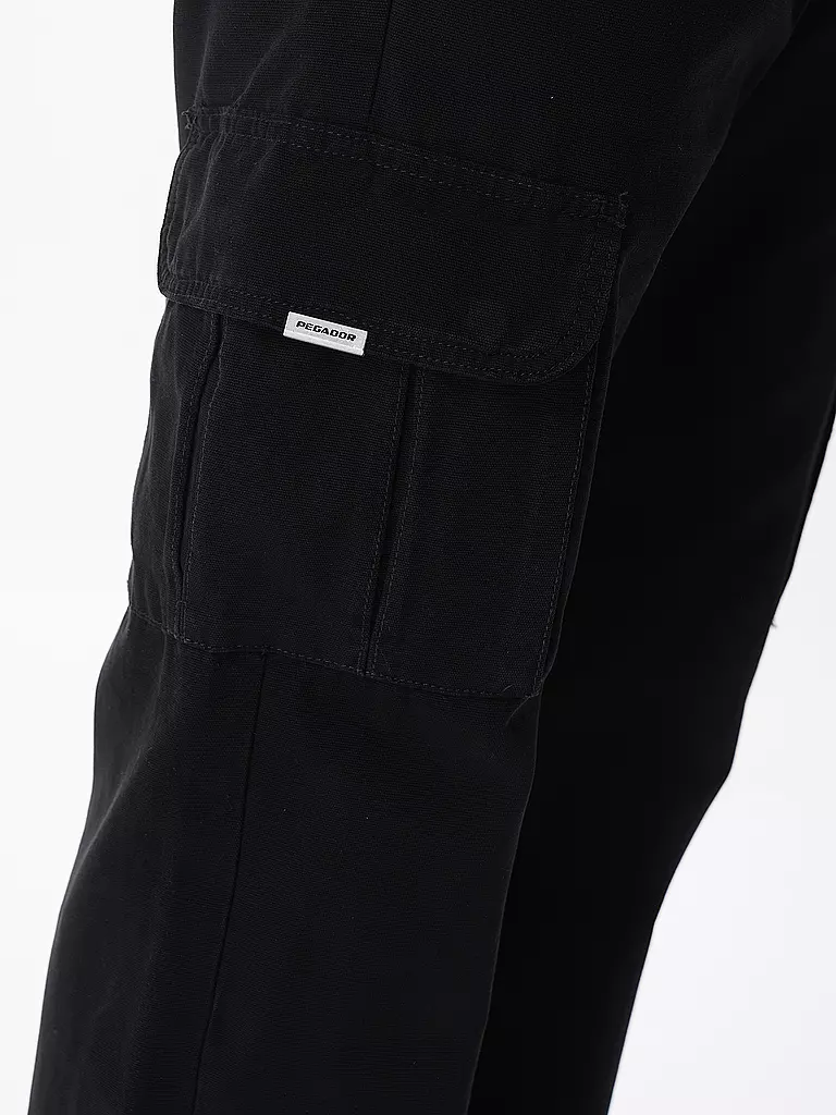 PEGADOR | Cargohose NEIVA Straight Fit | Negro
