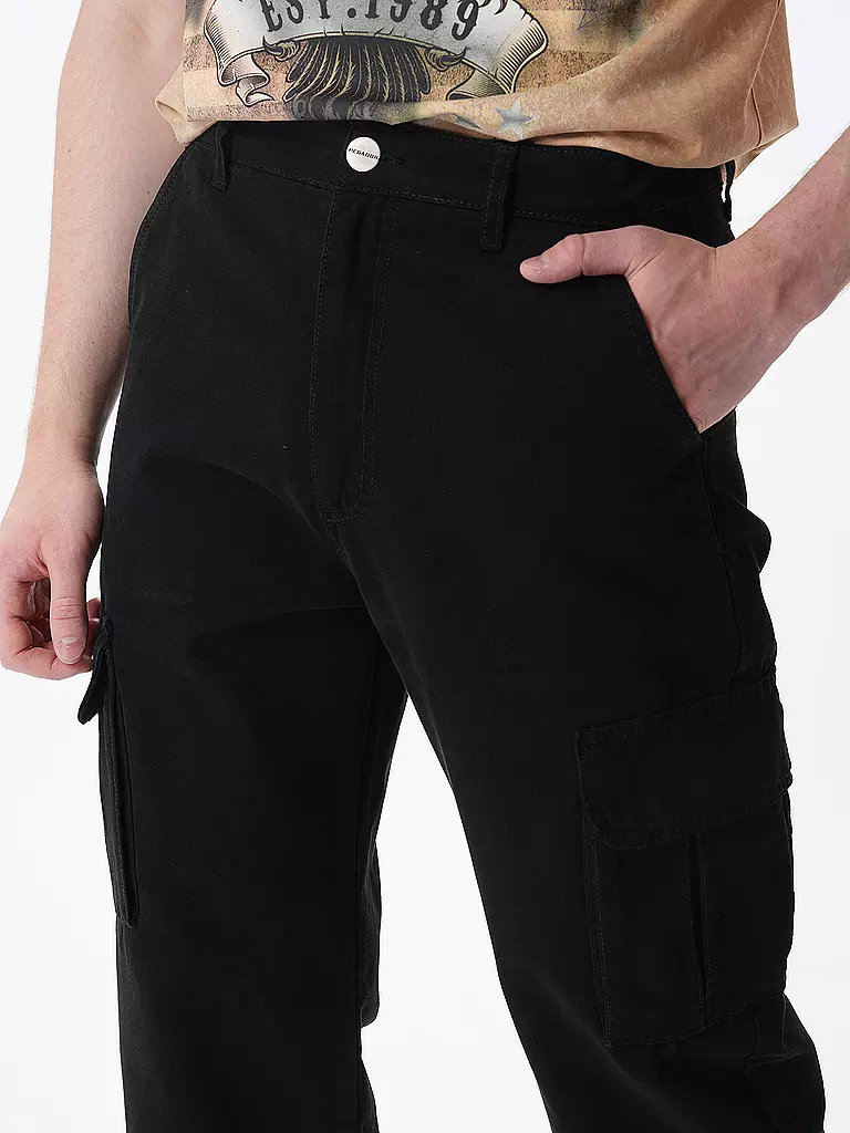 PEGADOR | Cargohose NEIVA Straight Fit | Negro