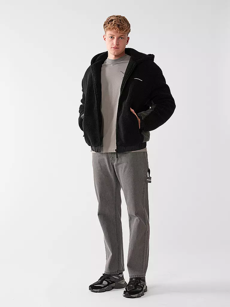 PEGADOR | Fleecejacke ABSECON | Negro