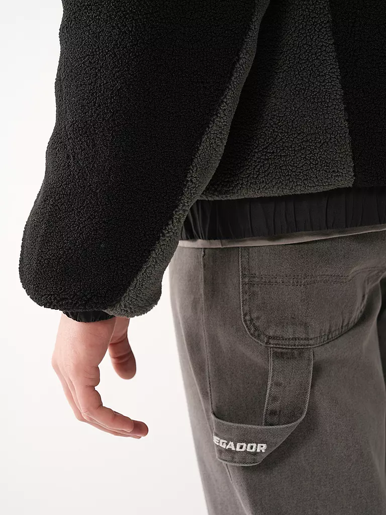 PEGADOR | Fleecejacke ABSECON | Negro