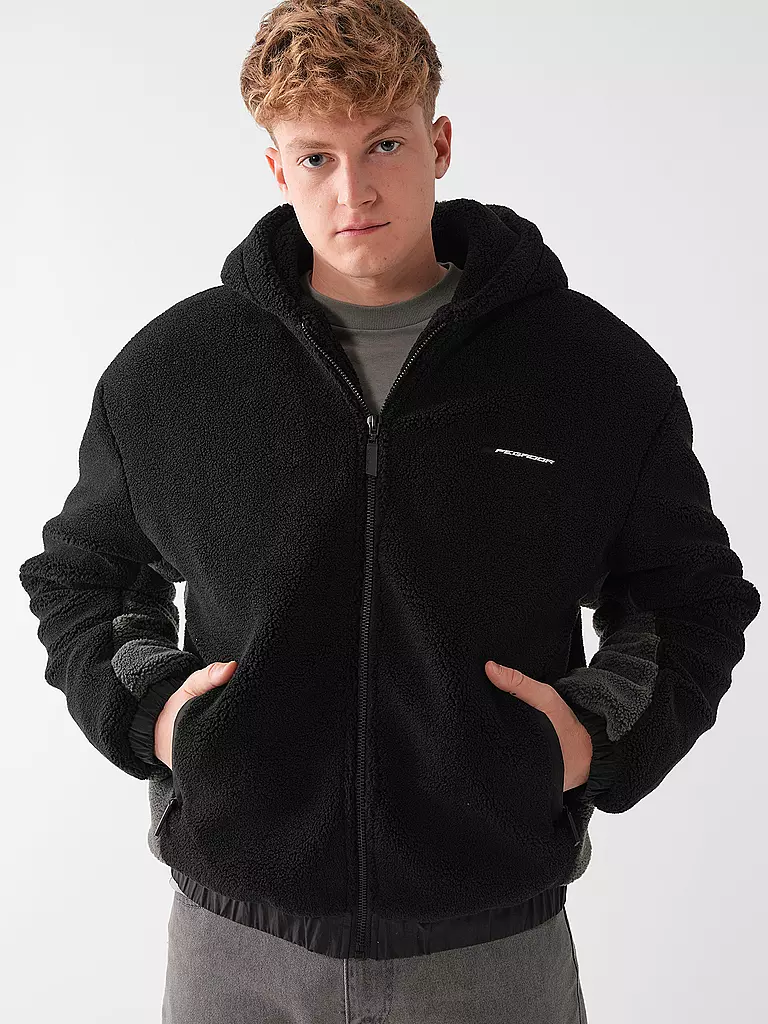 PEGADOR | Fleecejacke ABSECON | Negro