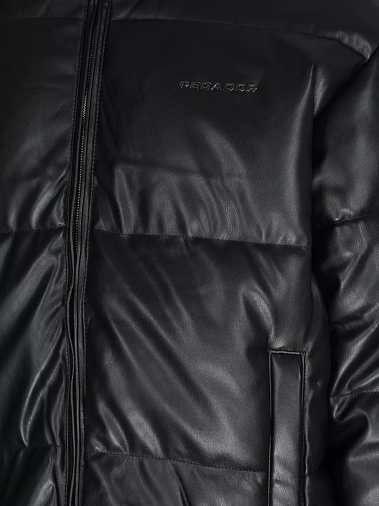 PEGADOR | Jacke in Lederoptik SOLIN | Negro